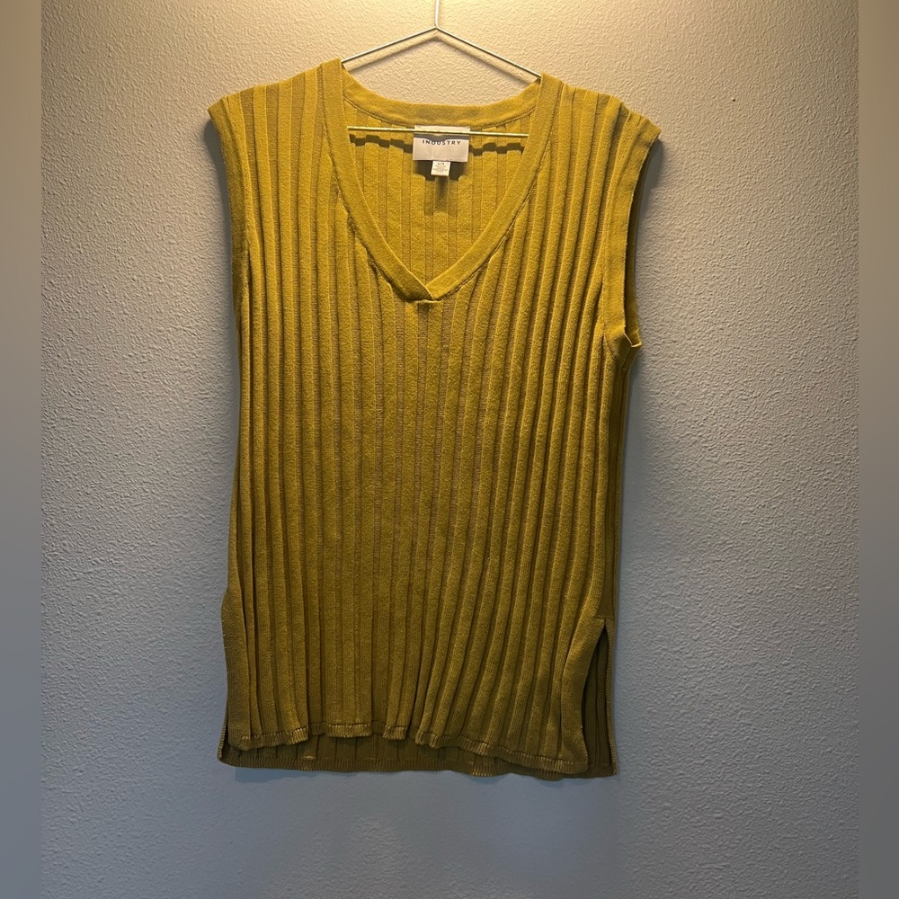 Banana Republic Mustard Ribbed Tank Top